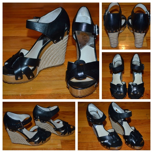 Women’s Michael Kors Jet Set 6 Somerly Wedge sandals, size 6 - Picture 1 of 16